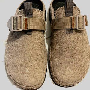 Chaco Clogs Women sz 8 tan Wool Blend Slide Outdoor Rugged Cabin Mountain